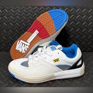 Vans Skate Mixxa Suede Leather Mesh Skateboaring Shoes‎ White Mens Size 11.5